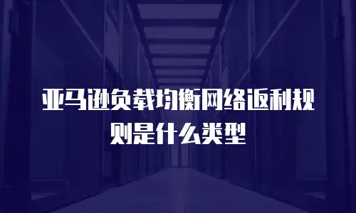 亚马逊负载均衡网络返利规则是什么类型