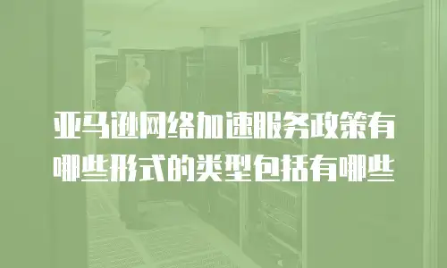 亚马逊网络加速服务政策有哪些形式的类型包括有哪些
