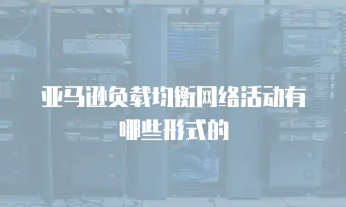 亚马逊负载均衡网络活动有哪些形式的