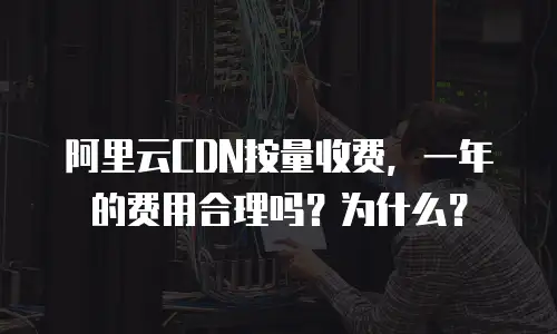 阿里云CDN按量收费，一年的费用合理吗？为什么？