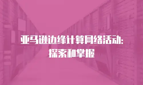 亚马逊边缘计算网络活动：探索和掌握