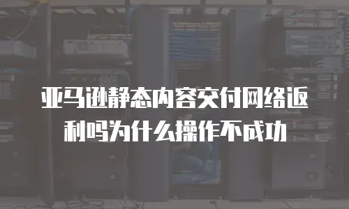 亚马逊静态内容交付网络返利吗为什么操作不成功
