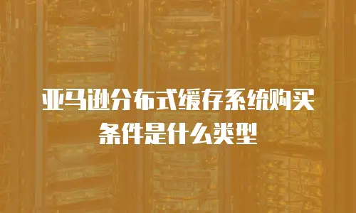 亚马逊分布式缓存系统购买条件是什么类型