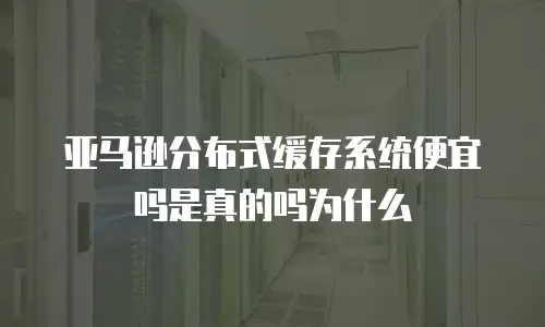 亚马逊分布式缓存系统便宜吗是真的吗为什么