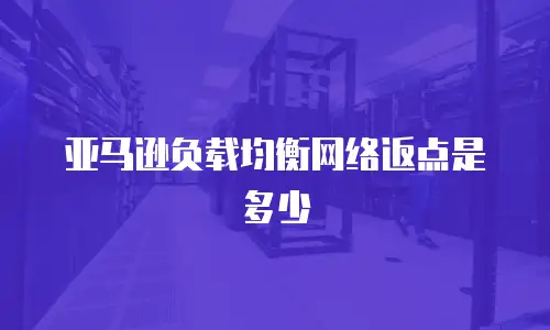 亚马逊负载均衡网络返点是多少