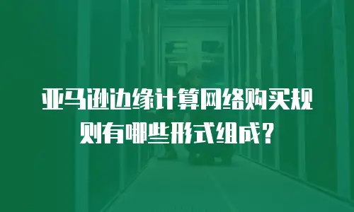 亚马逊边缘计算网络购买规则有哪些形式组成？