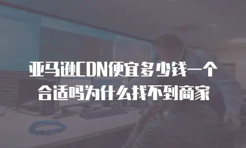 亚马逊CDN便宜多少钱一个合适吗为什么找不到商家