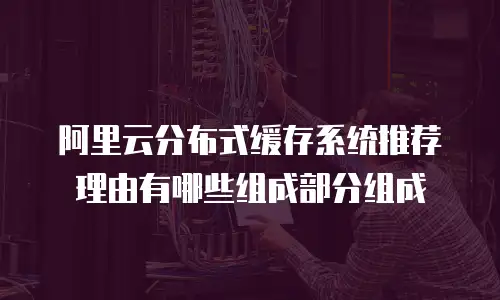 阿里云分布式缓存系统推荐理由有哪些组成部分组成