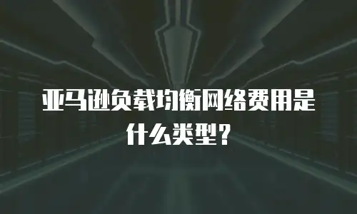 亚马逊负载均衡网络费用是什么类型？