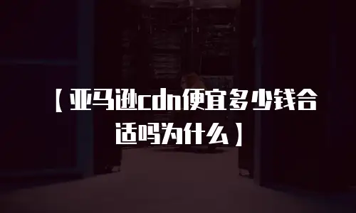 【亚马逊cdn便宜多少钱合适吗为什么】