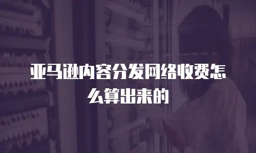 亚马逊内容分发网络收费怎么算出来的