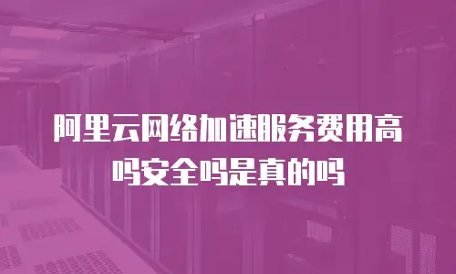 阿里云网络加速服务费用高吗安全吗是真的吗
