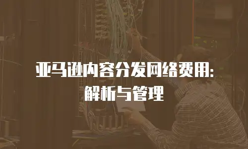 亚马逊内容分发网络费用：解析与管理