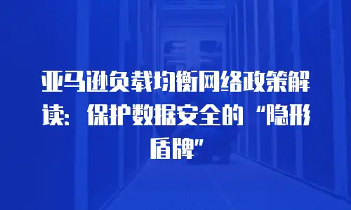 亚马逊负载均衡网络政策解读：保护数据安全的&ldquo;隐形盾牌&rdquo;
