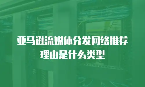 亚马逊流媒体分发网络推荐理由是什么类型
