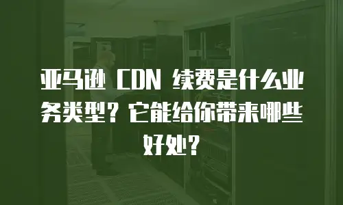 亚马逊 CDN 续费是什么业务类型？它能给你带来哪些好处？