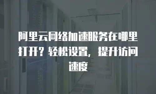 阿里云网络加速服务在哪里打开？轻松设置，提升访问速度