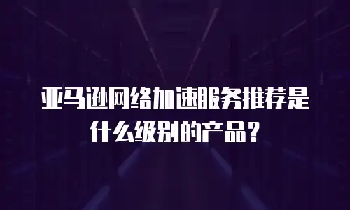 亚马逊网络加速服务推荐是什么级别的产品？