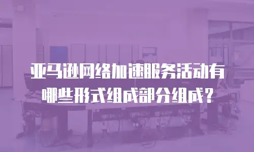 亚马逊网络加速服务活动有哪些形式组成部分组成？