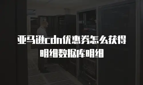 亚马逊cdn优惠券怎么获得明细数据库明细