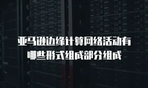 亚马逊边缘计算网络活动有哪些形式组成部分组成