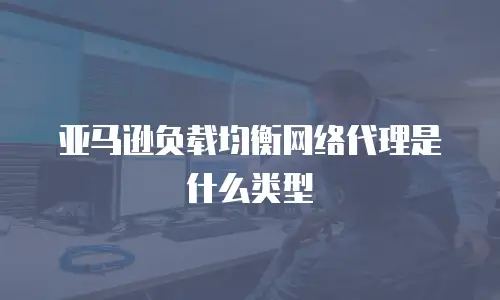 亚马逊负载均衡网络代理是什么类型