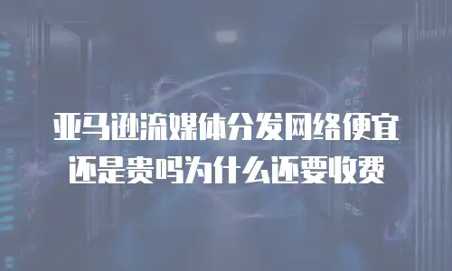 亚马逊流媒体分发网络便宜还是贵吗为什么还要收费