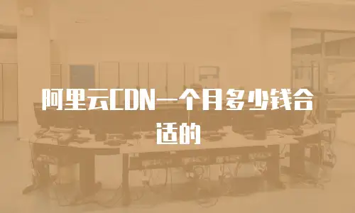 阿里云CDN一个月多少钱合适的