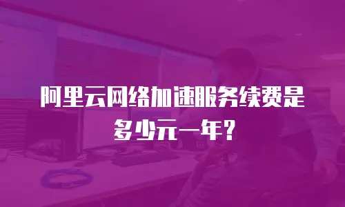 阿里云网络加速服务续费是多少元一年？