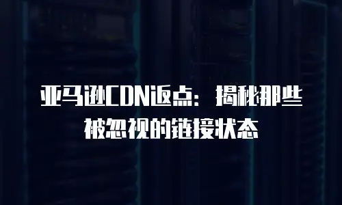 亚马逊CDN返点：揭秘那些被忽视的链接状态