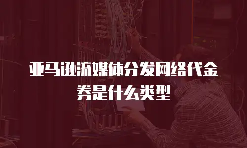 亚马逊流媒体分发网络代金券是什么类型