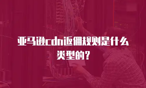 亚马逊cdn返佣规则是什么类型的？