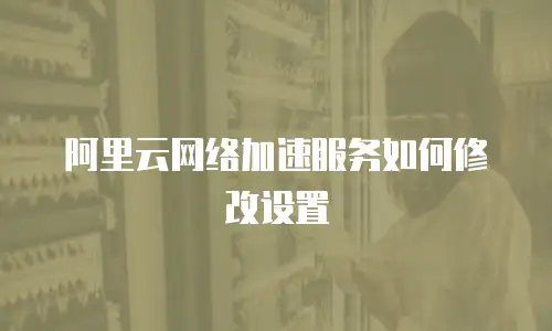 阿里云网络加速服务如何修改设置