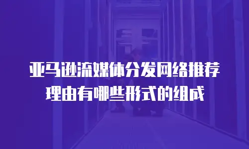亚马逊流媒体分发网络推荐理由有哪些形式的组成