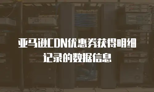亚马逊CDN优惠券获得明细记录的数据信息