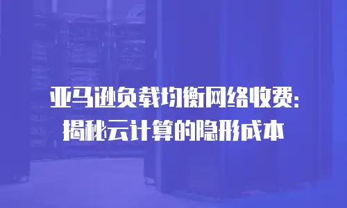 亚马逊负载均衡网络收费：揭秘云计算的隐形成本