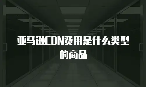 亚马逊CDN费用是什么类型的商品