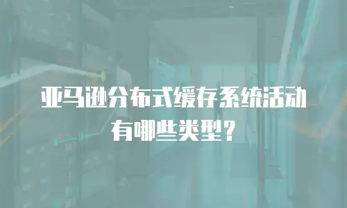 亚马逊分布式缓存系统活动有哪些类型？