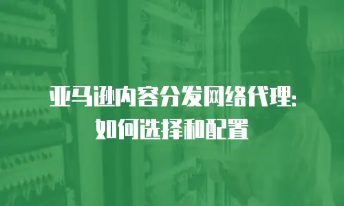亚马逊内容分发网络代理：如何选择和配置