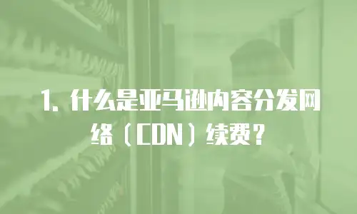 1. 什么是亚马逊内容分发网络（CDN）续费？