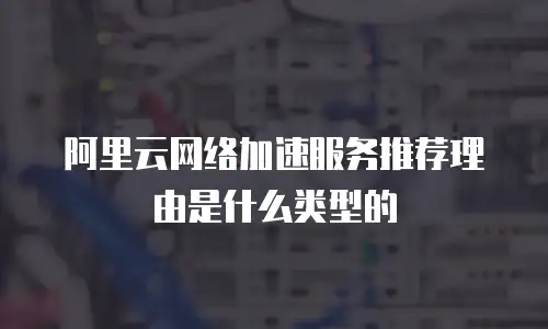 阿里云网络加速服务推荐理由是什么类型的