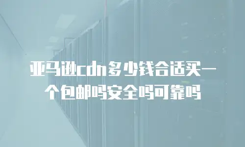亚马逊cdn多少钱合适买一个包邮吗安全吗可靠吗