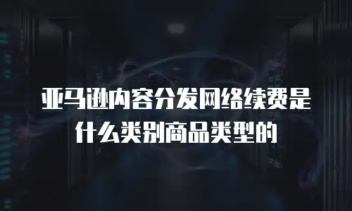 亚马逊内容分发网络续费是什么类别商品类型的