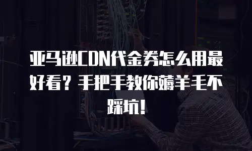 亚马逊CDN代金券怎么用最好看？手把手教你薅羊毛不踩坑！