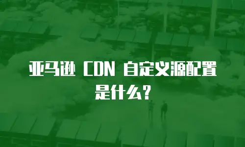 亚马逊 CDN 自定义源配置是什么？