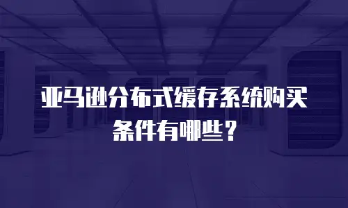亚马逊分布式缓存系统购买条件有哪些？