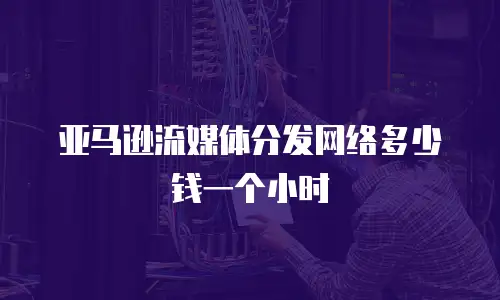 亚马逊流媒体分发网络多少钱一个小时