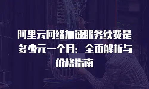 阿里云网络加速服务续费是多少元一个月：全面解析与价格指南