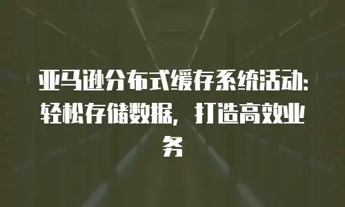 亚马逊分布式缓存系统活动：轻松存储数据，打造高效业务
