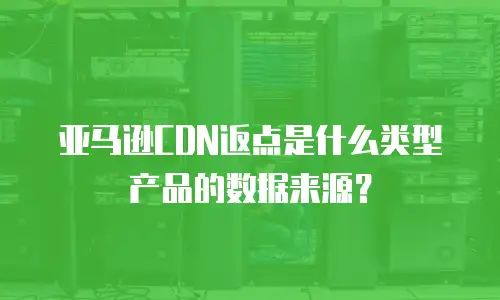 亚马逊CDN返点是什么类型产品的数据来源？
